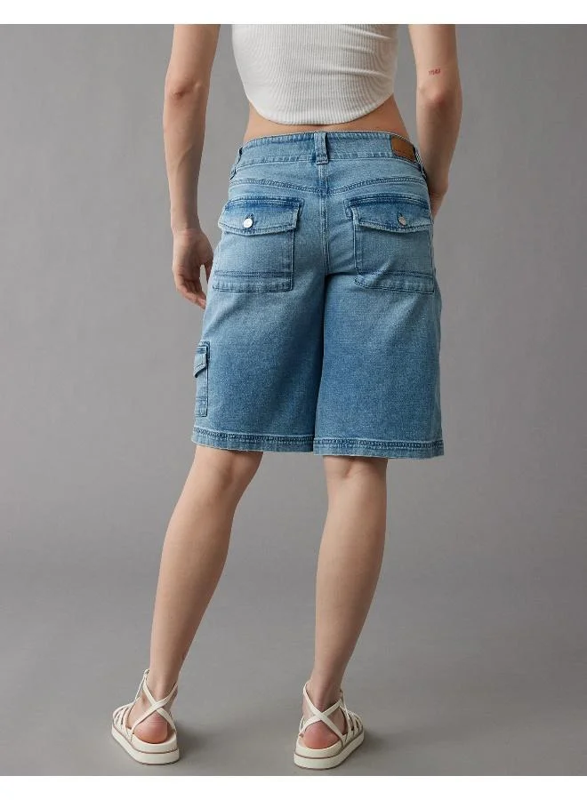 امريكان ايجل شورت برمودا كارغو واسع بخصر منخفض AE Dreamy Drape