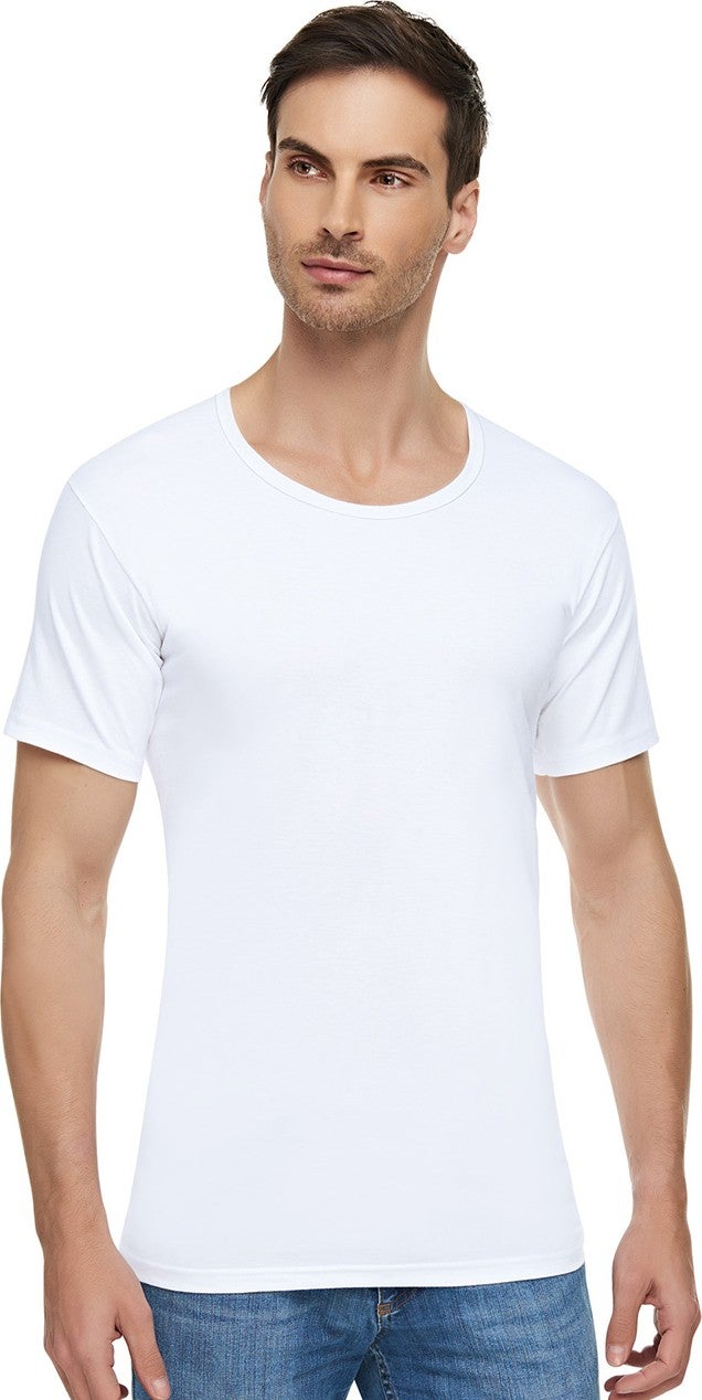 Tutku Elit 6 Pieces White Color Combed Cycling Collar Athlete Undershirt 