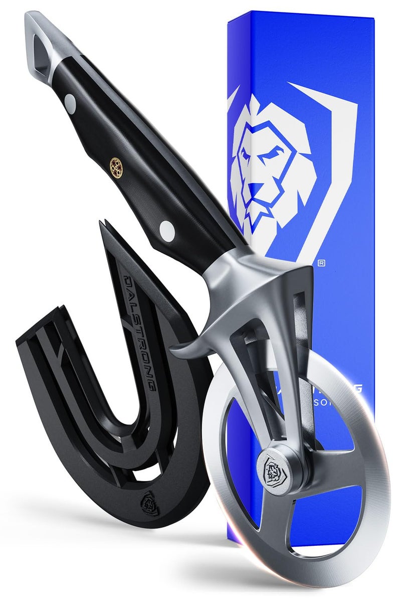 Dalstrong Dalstrong Pizza Wheel Cutter - The Orbit Razor Unique Pizza Wheel & Cutter -High-Carbon Heavy-Duty Stainless Steel - G10 Handle - Razor Sharp - Thumb Guard Protection & Blade Cover  - Image 1