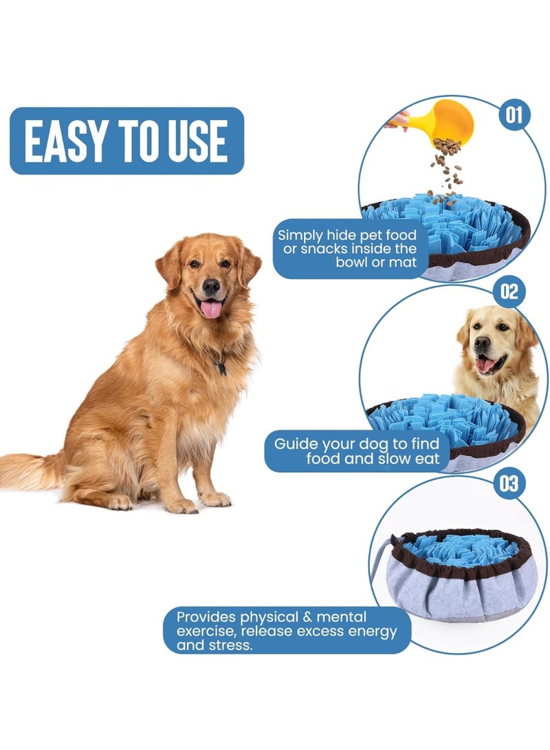 Adjustable Dog Snuffle Mat, Enrichment Foraging Puzzle Mat for Smell Training Slow Feeding, Non-Slip Washable Interactive Mental Stimulation Toy for Dogs & Cats - Image 4