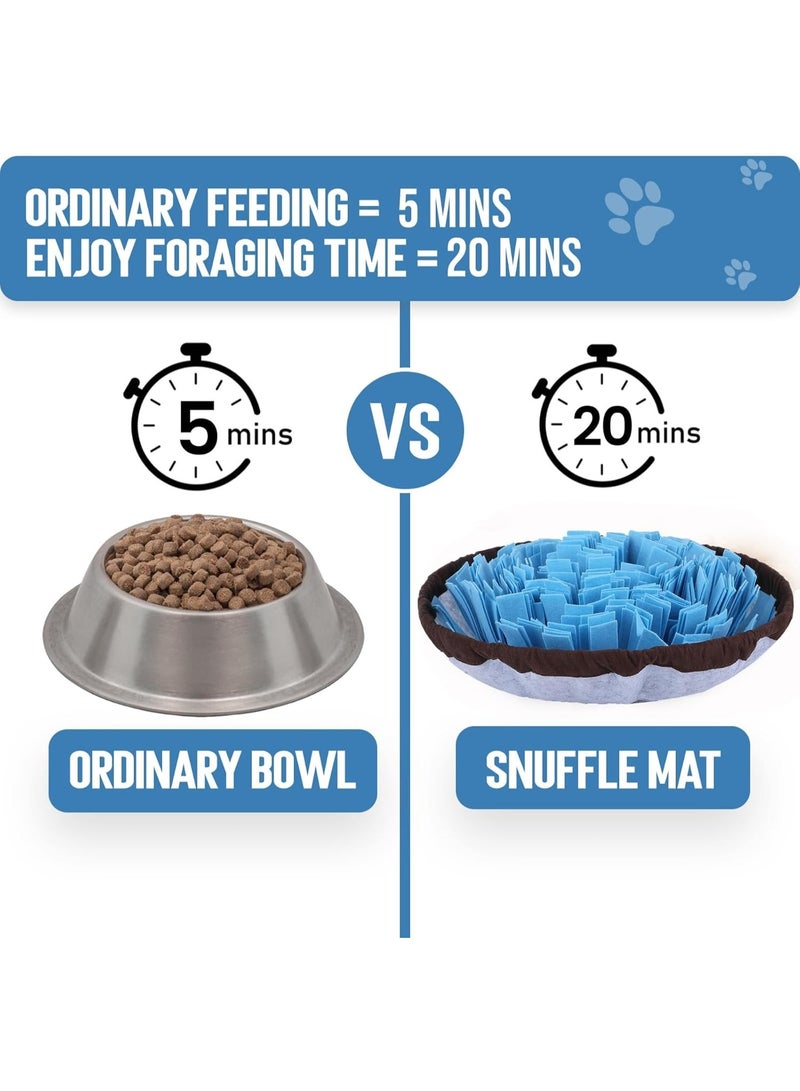 Adjustable Dog Snuffle Mat, Enrichment Foraging Puzzle Mat for Smell Training Slow Feeding, Non-Slip Washable Interactive Mental Stimulation Toy for Dogs & Cats - Image 3
