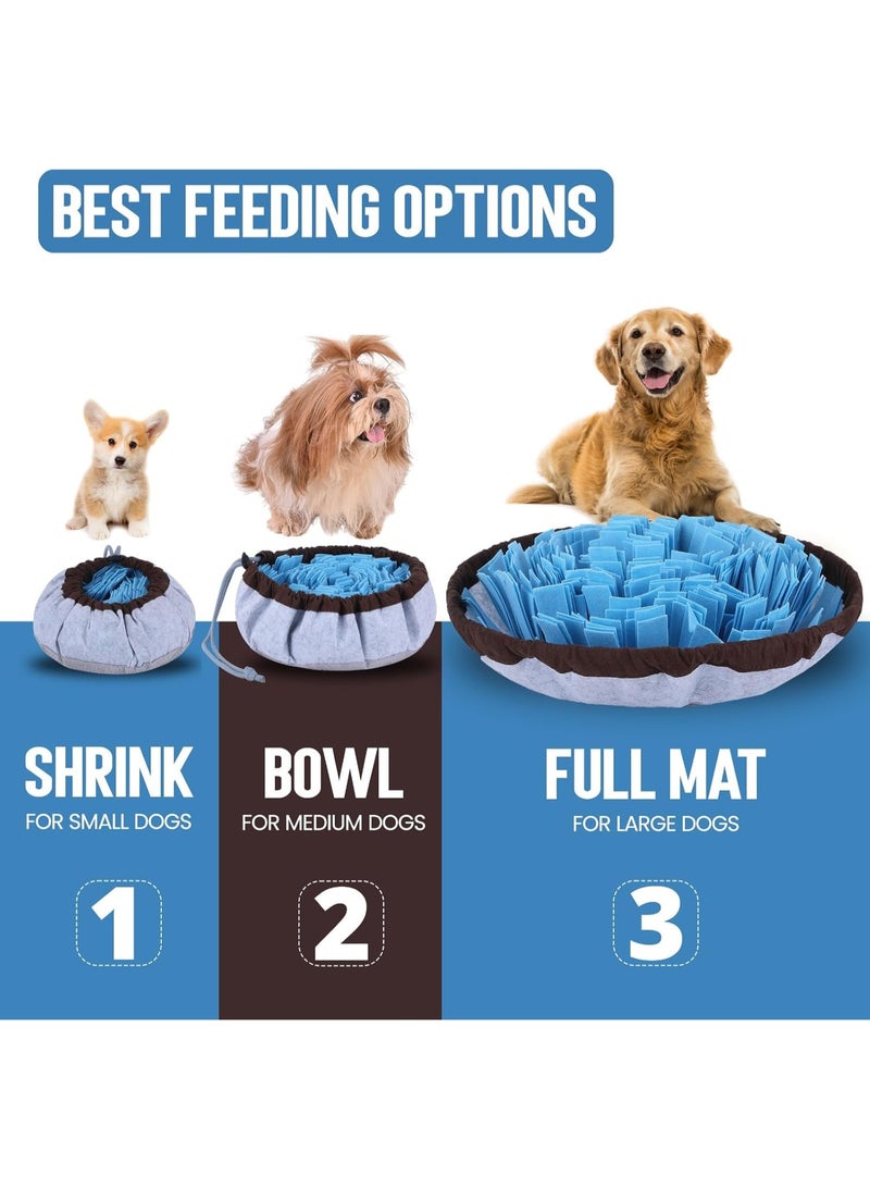 Adjustable Dog Snuffle Mat, Enrichment Foraging Puzzle Mat for Smell Training Slow Feeding, Non-Slip Washable Interactive Mental Stimulation Toy for Dogs & Cats - Image 5