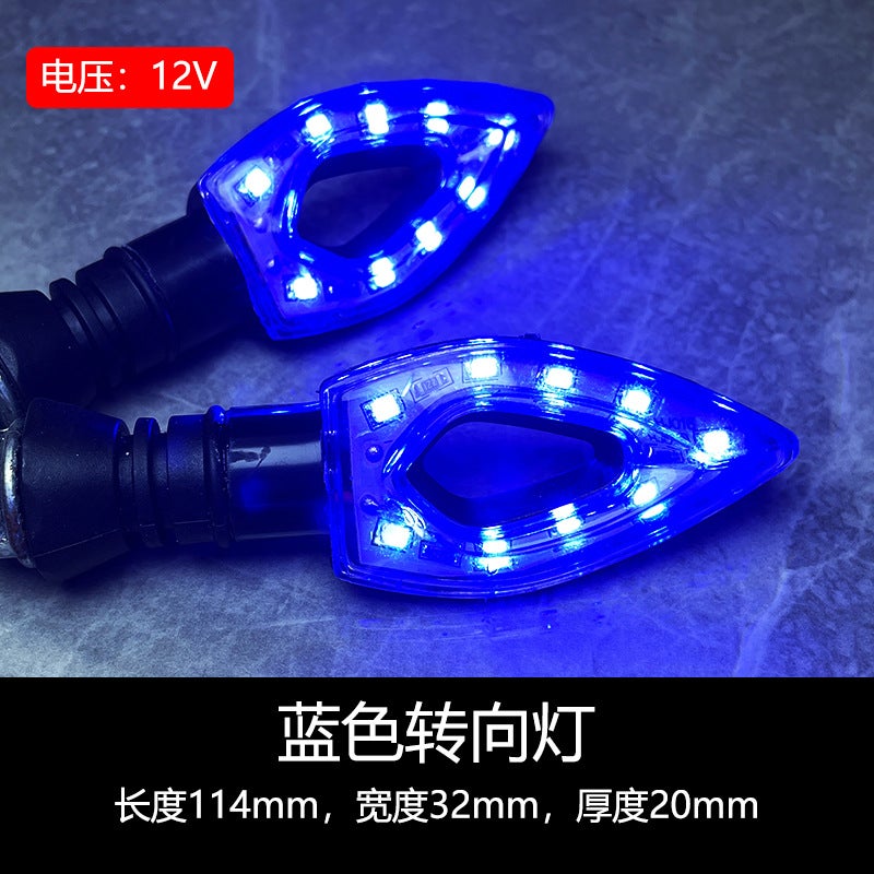 Loquat Classic LED Motorcycle Turn Signals for Monkey Bike 12V Blue is always bright