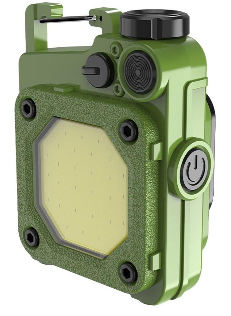 Rechargeable Cob Small Flashlights, Mini Flashlight 1000 lumens with 6 Lighting Modes Lights, Suitable for Nightshift Camping Hiking Emergency - Image 1