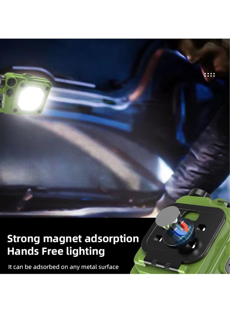 Rechargeable Cob Small Flashlights, Mini Flashlight 1000 lumens with 6 Lighting Modes Lights, Suitable for Nightshift Camping Hiking Emergency - Image 3