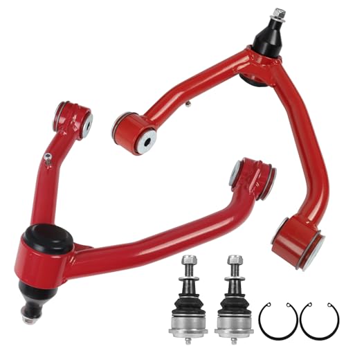 Autoptzxd 2-4" Lift Upper Control Arms Compatible with 2014-2018 Chevy Silverado GMC Sierra 1500, Front Tubular Suspension Control Arm for Cadillac Escalade Avalanche Tahoe, 2 Replacement Ball Joints - Image 1