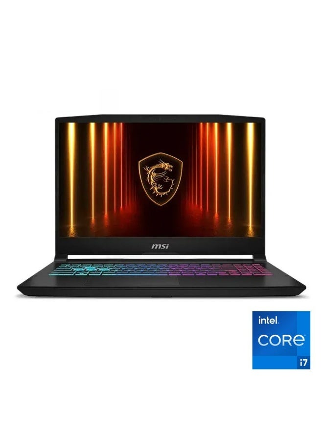 MSI Katana 15 HX-B14WGK Laptop - Intel® Core™ i7-14700HX - 16GB - 512GB SSD - NVIDIA® GeForce RTX™ 5070 8GB - 15.6" QHD 165Hz - Win11 - Black English/Arabic BLACK - Image 1
