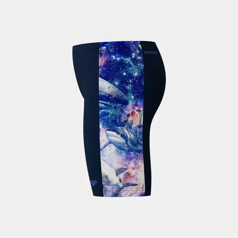 speedo Black Kids' Digital Panel Swimming Jammers  | Best Price UAE