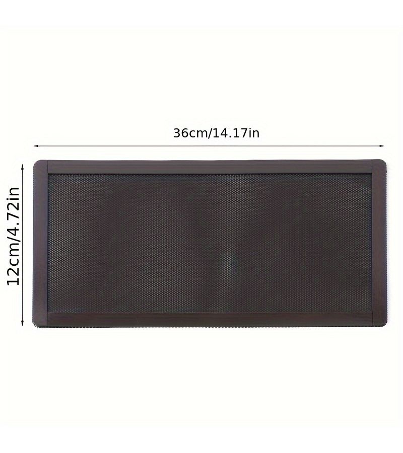غطاء غبار مربع 5 × 51 × 5.51 بوصة، شبكة فلتر مروحة حاسوب مغناطيسية مع حماية من الغبار من PVC، مبرد هواء لمكبرات الصوت. - Image 1