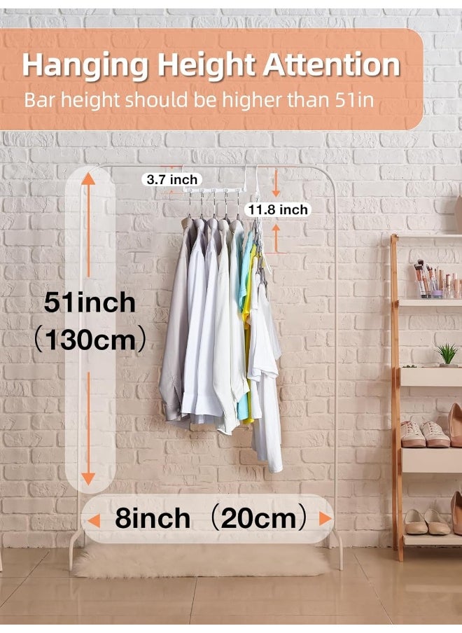 HOUSE DAY - HOUSE DAY White Magic Plastic Hangers Space Saving Organizers and Storage Clothes Hanger Multi Hangers Sturdy Wardrobe Closet for Heavy Clothes, Dorm Room Bedroom Home RV Car Camper Essentials 20 Pack - Image 1