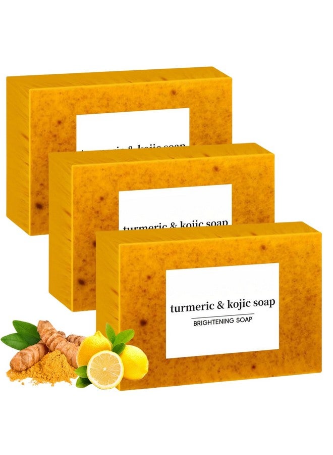 peehss Lemon Turmeric Kojic Soap, Honey Glow Lemon Turmeric Kojic Soap Bar, Organic Turmeric Soap for Face and Body, Skin Care Soap for All Skin Types, Deep Cleansing Moisturizing - Image 1