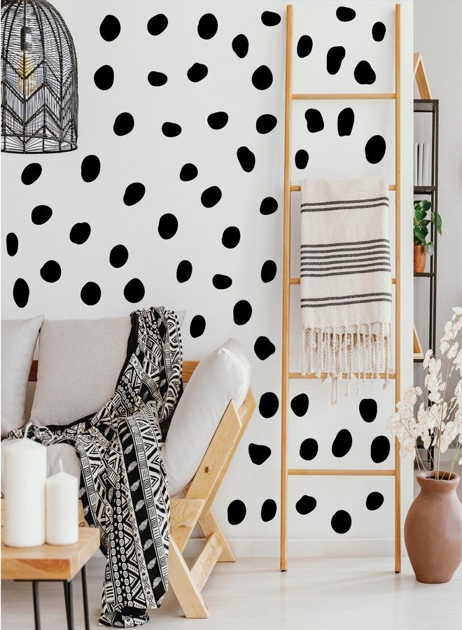 CELAENO Polka Dot Wall Decal Stickers for Kids Nursery Bedroom Removable Vinyl Irregular Black Dot Wall Stickers for Baby Girls Boys Room Decorations - Image 2