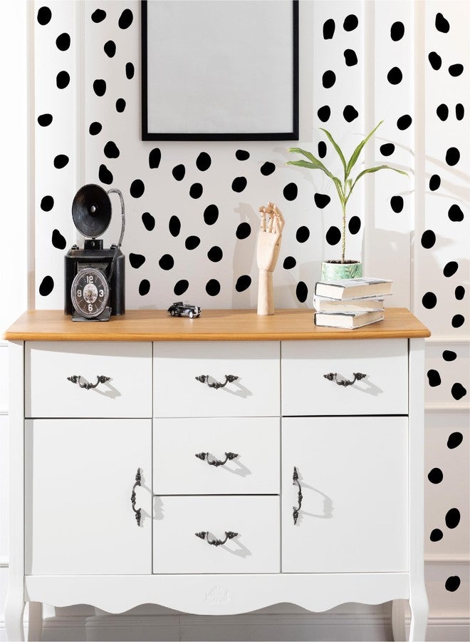 CELAENO Polka Dot Wall Decal Stickers for Kids Nursery Bedroom Removable Vinyl Irregular Black Dot Wall Stickers for Baby Girls Boys Room Decorations - Image 4