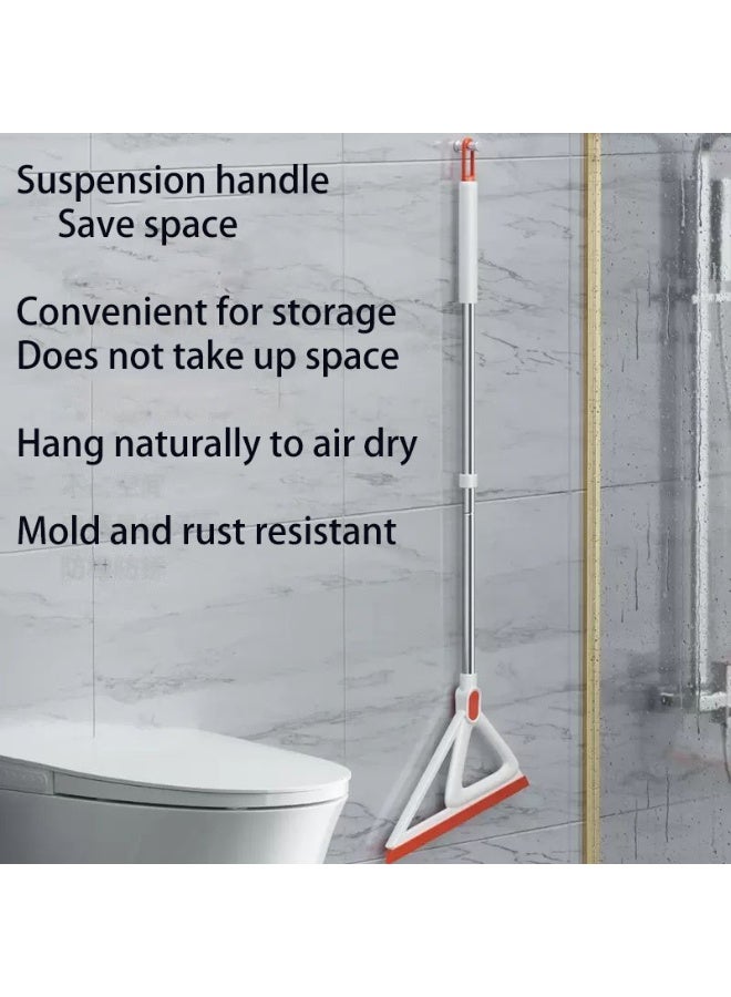 Rubber Floor Squeegee, Multifunction Silicone Floor Wiper for Squeegee Water Remove Dust and Cleaning Pet Hair, Silicone Magic Broom - Image 1