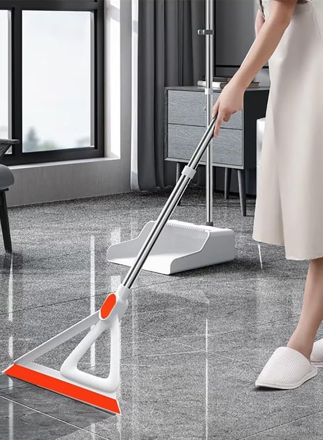 Rubber Floor Squeegee, Multifunction Silicone Floor Wiper for Squeegee Water Remove Dust and Cleaning Pet Hair, Silicone Magic Broom - Image 2