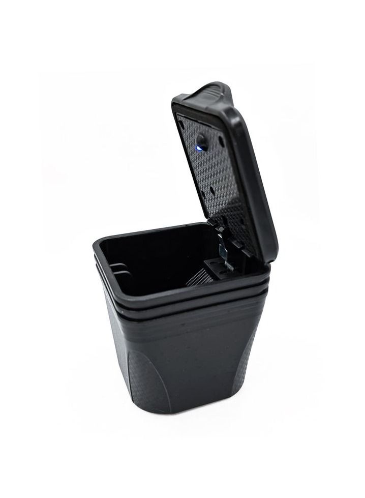 Premium Quality Car Ashtray With Blue LED Indicator, Car Holder Cup  Detachable Portable 1 Pcs (Black) - Image 3