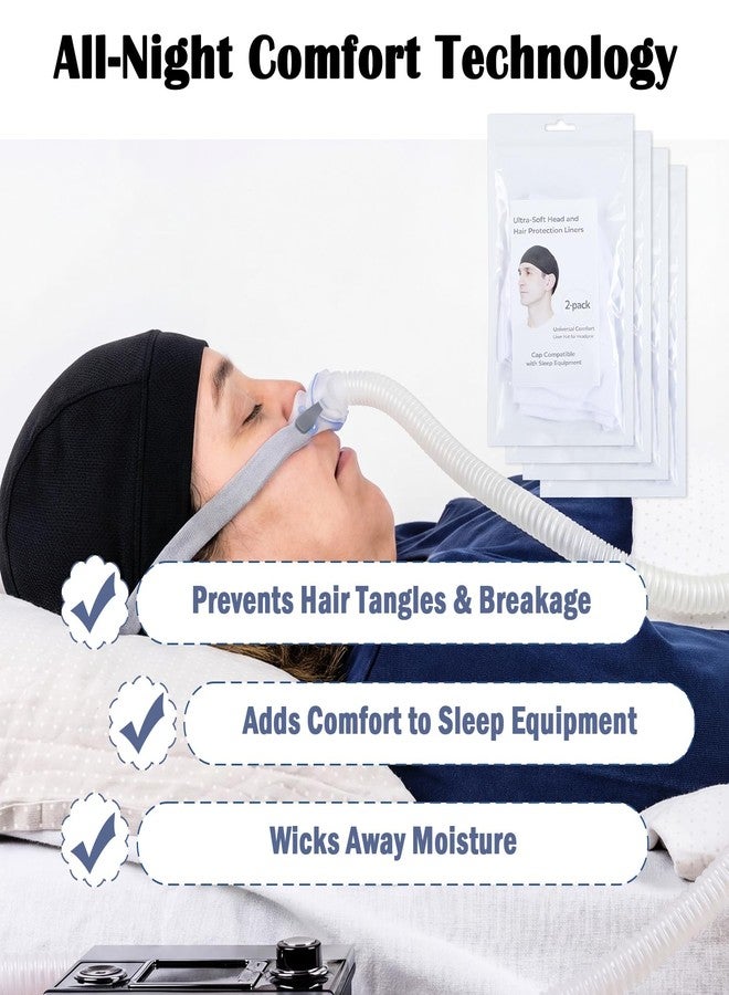 Twistover 8 Pack Headgear Comfort Liners hat Hair Protection Ultra-Soft Cap Worn Under Headgear Reduces Top Head Pressure Points for Men and Women - Image 2