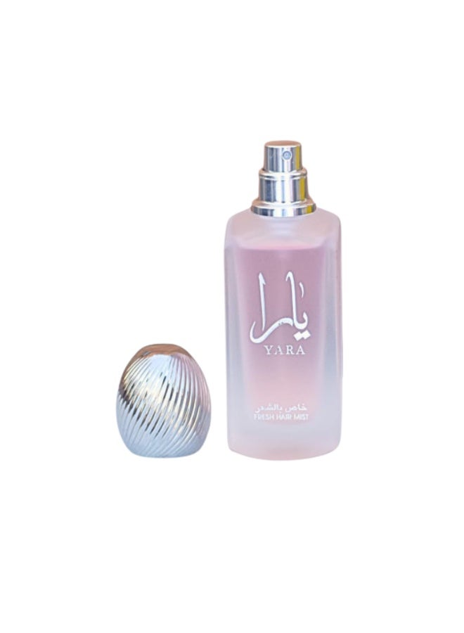 Lattafa Yara (Pink) Hair Mist Spray 50ml Refreshing & Long-Lasting Fragrance for Women | - Image 2