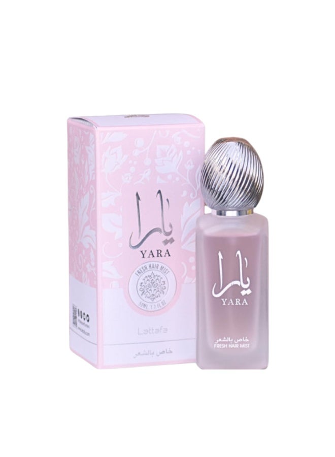 Lattafa Yara (Pink) Hair Mist Spray 50ml Refreshing & Long-Lasting Fragrance for Women | - Image 3