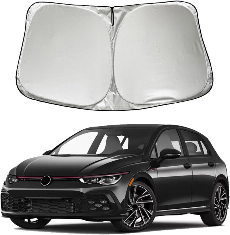 SZYUCHEN Car Windshield Sun Shade for VW Golf/Golf GTI (2015-2025) - Foldable Front Window Sun Shield Visor - Image 1