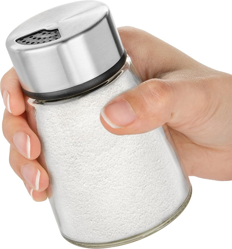 Kitchen & Go Salt Shaker or Pepper Shaker with Adjustable Pour Holes - Stainless Steel Spice Dispenser - Perfect for Pink Himalayan, Table Salt, Black and White Pepper - Image 1
