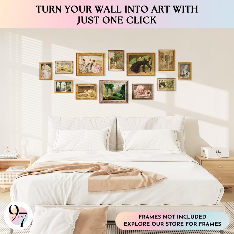 97 Decor Gothic Victorian Decor for Home - Antique Victorian Wall Decor, Romantic Vintage Ladies Portrait Posters, Moody Maximalist Gallery Wall Prints for Bedroom Decorations (8x10 UNFRAMED) - Image 3