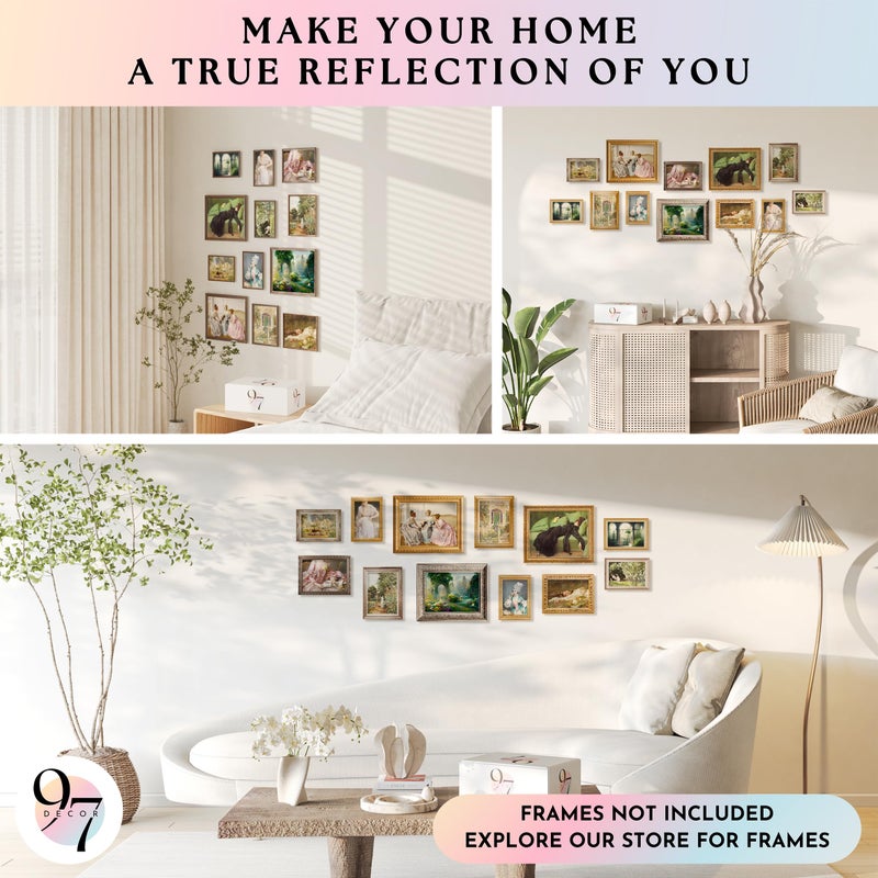 97 Decor Gothic Victorian Decor for Home - Antique Victorian Wall Decor, Romantic Vintage Ladies Portrait Posters, Moody Maximalist Gallery Wall Prints for Bedroom Decorations (8x10 UNFRAMED) - Image 4