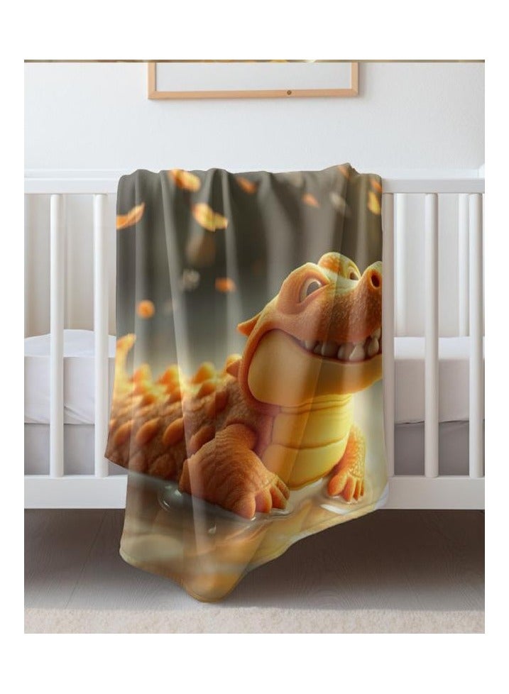 general Children's or student cartoon flannel thin blanket (warm and comfortable, suitable for sleep, games) 100cm*150cm - 158 - Image 1