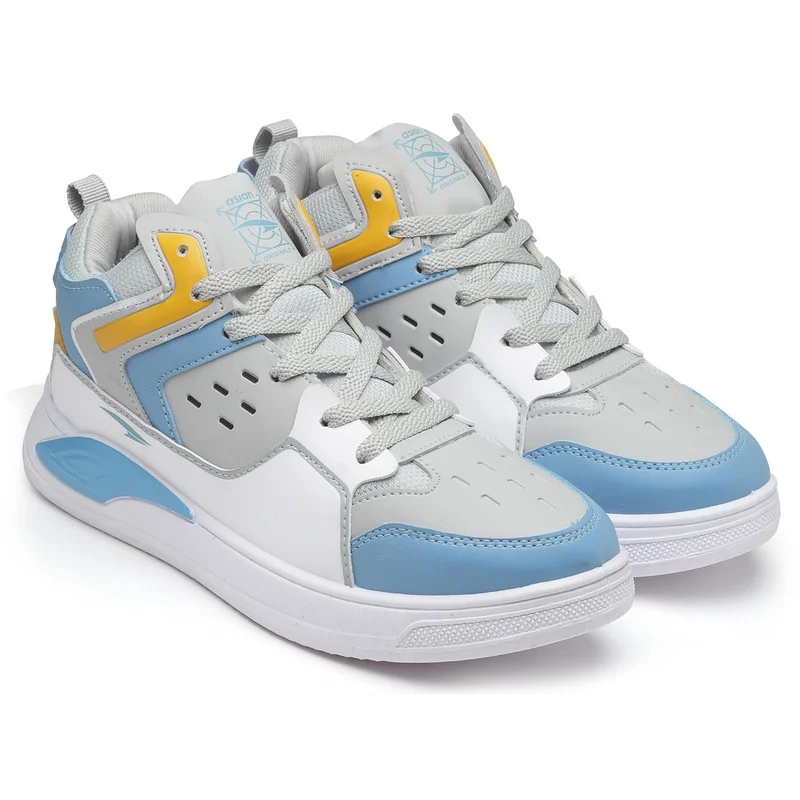 Asian Men's White Casual Sneakers for Boys