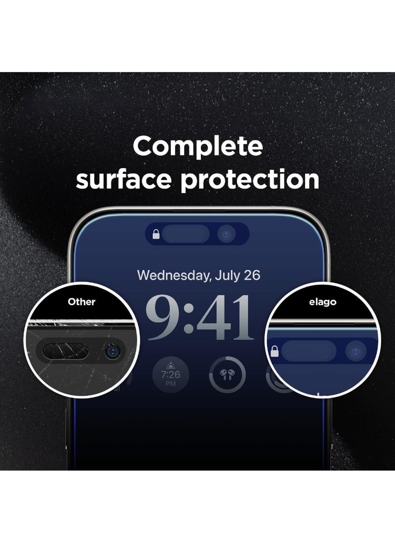 Screen protector Compatible with iPhone 15 Pro Max 5G Privacy Tempered Glass Screen Protector 【Bubble Free】【Anti-Glare】【HD Full Coverage】【Easy Installation】【Scratch Resistant】