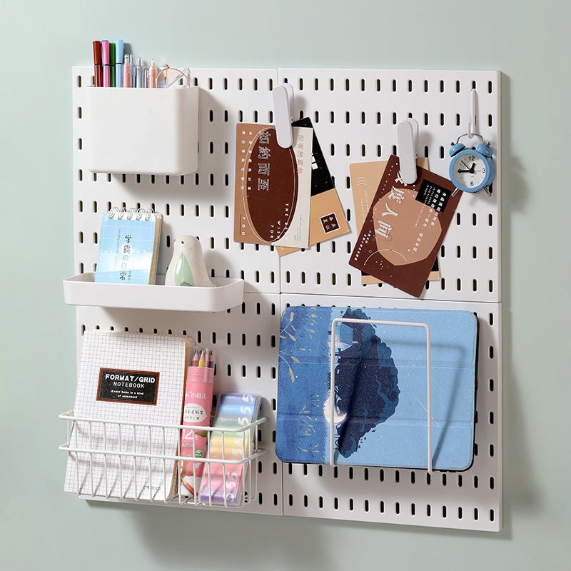 Hole Board Storage Board Punch-Free Clothing Store Live Studio Background Wall Display Stand Household Accessories Pendant - Image 2