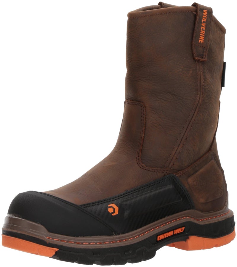 Wolverine mens Overpass 10" Composite-toe Wellington Boot, Brown, 7.5 US - Image 5