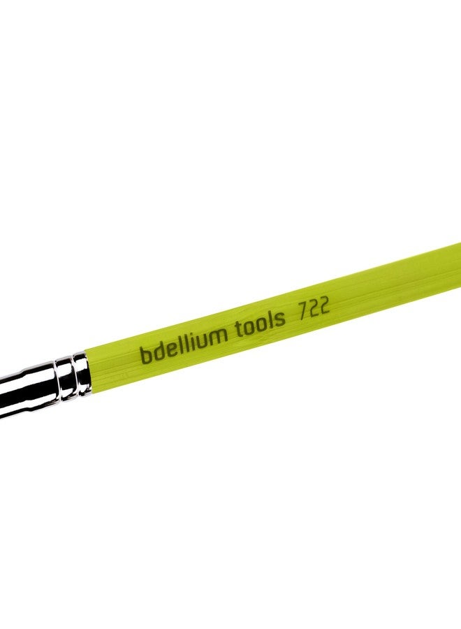 Bdellium Tools Professional Makeup Brush - Green Bambu Series 722 Comb/Brow - With Soft Synthetic Fibers, For Prep Brows & Eyelashes (Green, 1pc) - Image 2
