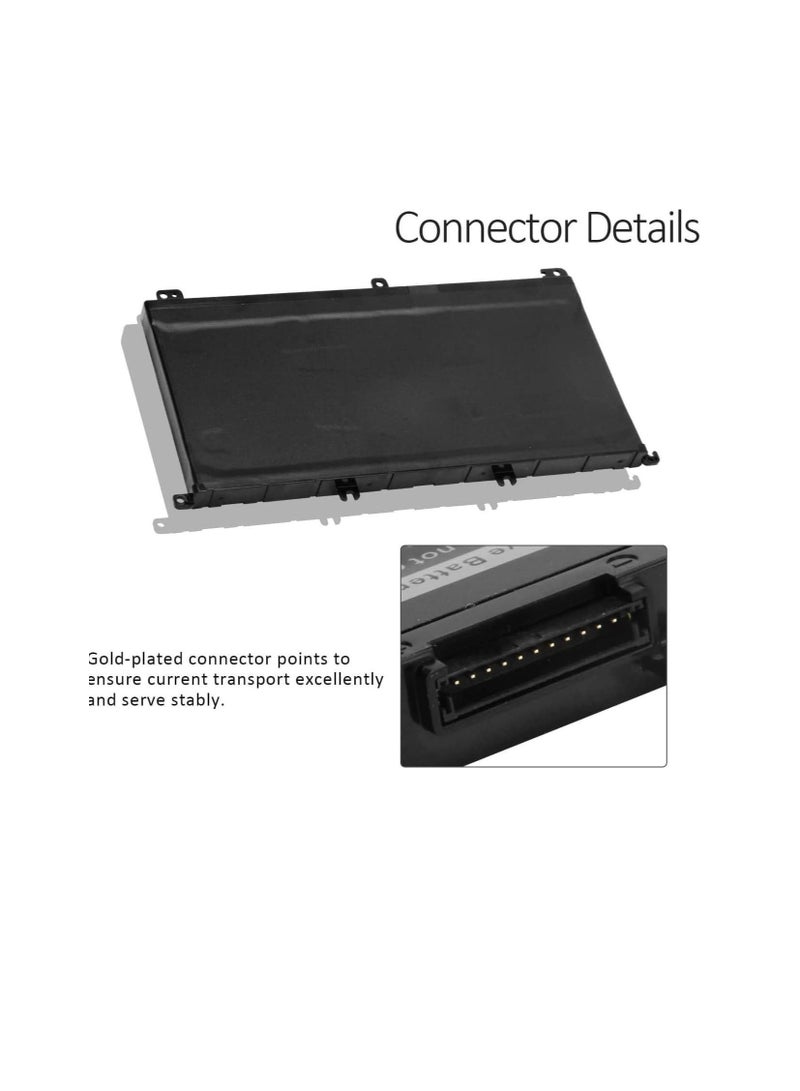 بطارية كمبيوتر محمول 74Wh 357F9 لجهاز Dell Inspiron 15 5000 7000 7566 7567 7557 7559 5576 5577 P65F P57F i7559-2512BLK i7559-763BLK i7559-7512GRY 0GFJ6 71JF4 0357F9 071JF4 بطارية كمبيوتر محمول للألعاب - Image 4