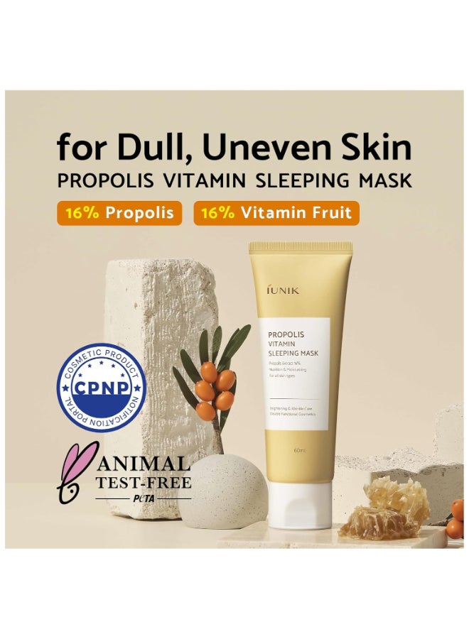 iUNIK Propolis Vitamin Sleeping Mask 60 ml - Image 2
