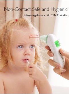 Momcozy Non-Contact Forehead and Ear Thermometer, Digital Infrared Thermometer for Adults and Children, with Child Mode, Fever Alarm Function, Mute and Memory Functions, Fast and Accurate Measurement  - Image 3