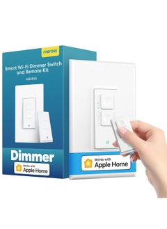 meross meross Smart WiFi Dimmer Switch and Remote Kit, Single Pole, Neutral Wire Required, Work with Apple HomeKit, Alexa, Google Home and SmartThings, 2.4GHz WiFi, Remote and Voice Control, No Hub Required  - Image 1
