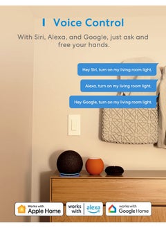 meross meross Smart WiFi Dimmer Switch and Remote Kit, Single Pole, Neutral Wire Required, Work with Apple HomeKit, Alexa, Google Home and SmartThings, 2.4GHz WiFi, Remote and Voice Control, No Hub Required  - Image 5