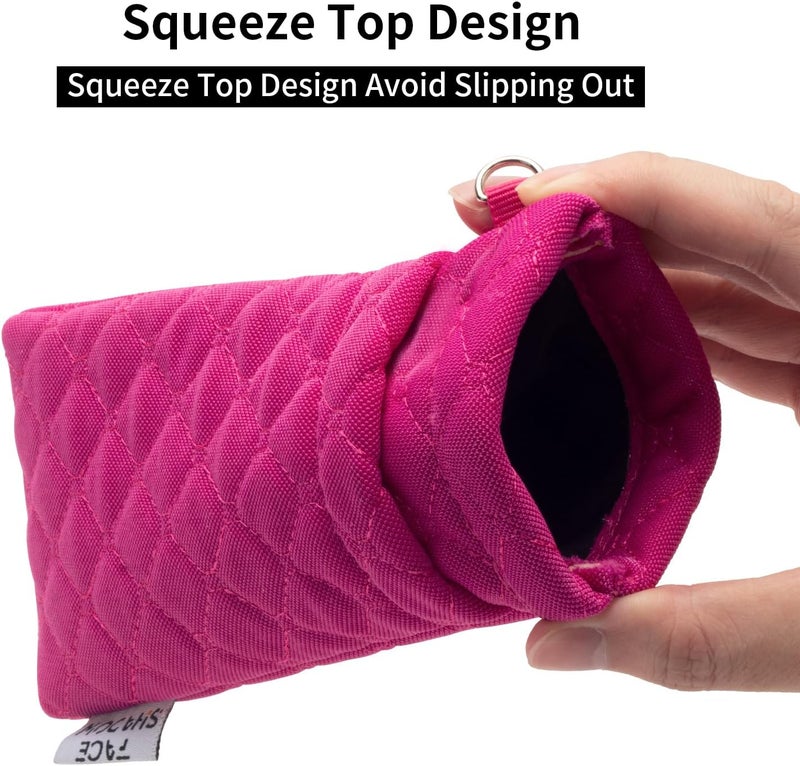 Face Shadow Double Glasses Case Soft Eyeglass Case For Women Men Squeeze Top Sunglasses Case With Cleaning Cloth - Image 2