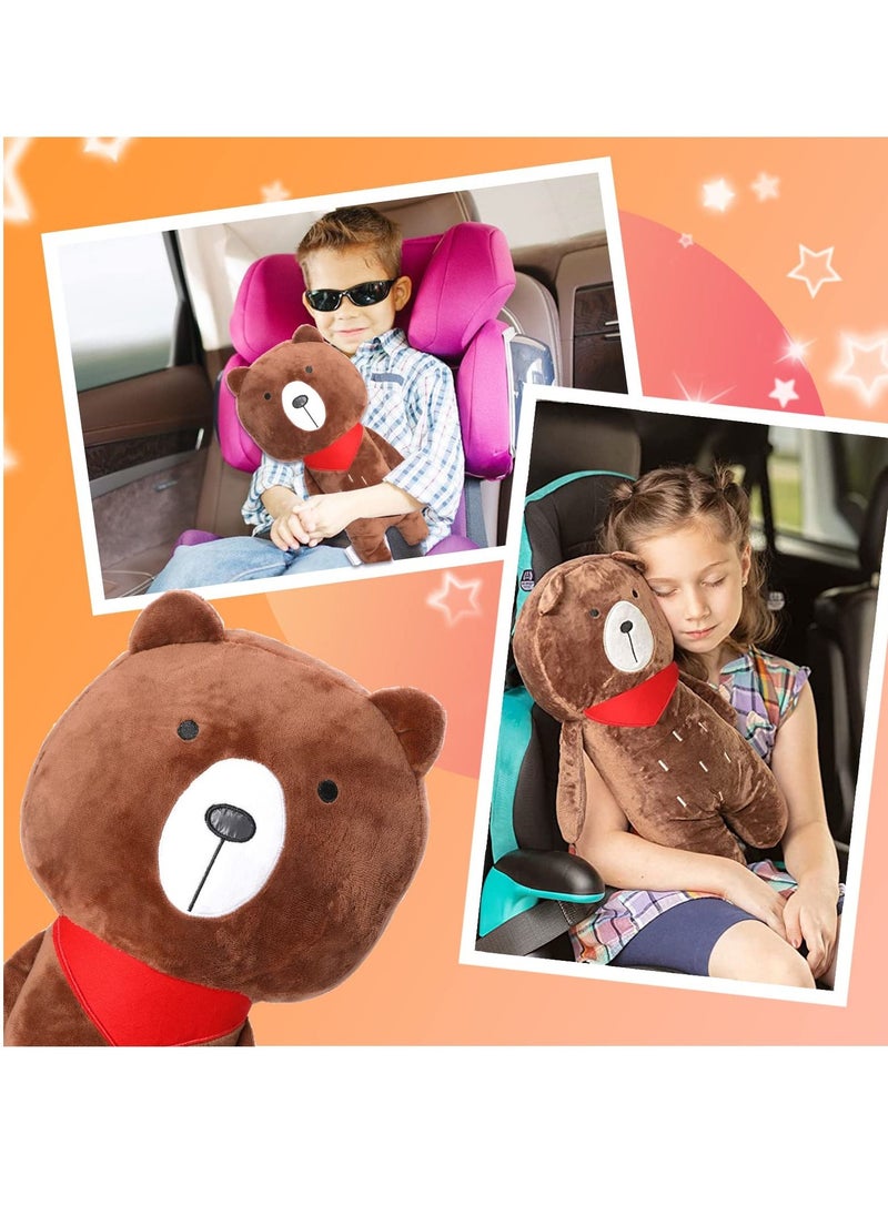 KASTWAVE Seat Belt Cover Pillow for Kids, Car Seatbelt Cushion Head Shoulder Neck Support Protector Pad, Soft Stuffed Plush Travel Vehicle Safety Belts Strap  Seatbelt Pillow For Kids Of All Ages  - Image 3