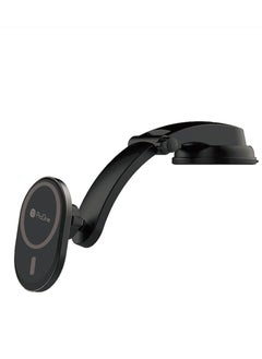 ProOne ProOne PHL1185 15W Wireless chargera and Magnetic car Dashboard phone holder, Universal Car Mount Phone Holder 6 Strong Magnets for All Cell Phones (free Air vent Clip)  - Image 1