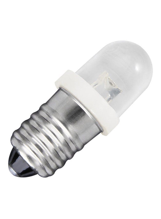 NIBEMINENT E10 LED Screw Base Indicator Bulb Silver/White/Black