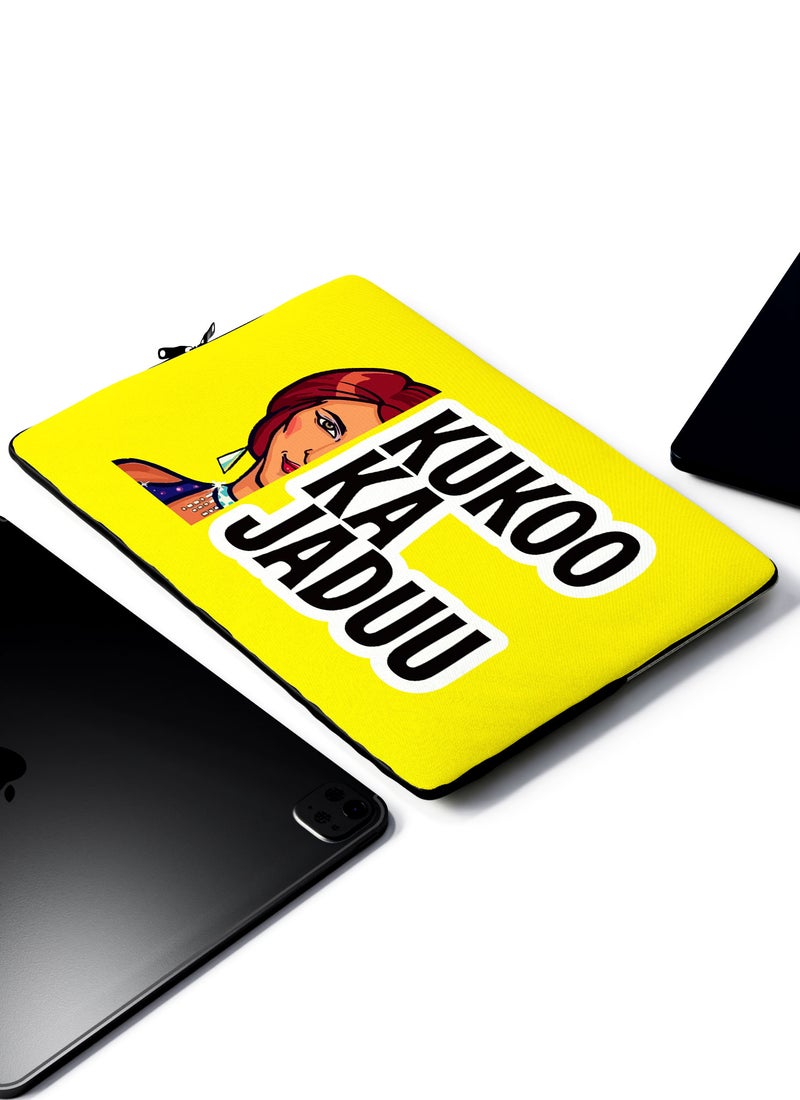 LOUD UNIVERSE Laptop Sleeve 13 inch Sacred Games Quote Netflix Funny Kukoo Ka jaduu TV Series Tablet Sleeve - Image 2