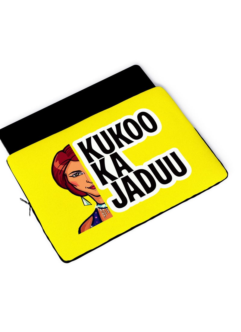 LOUD UNIVERSE Laptop Sleeve 13 inch Sacred Games Quote Netflix Funny Kukoo Ka jaduu TV Series Tablet Sleeve - Image 4
