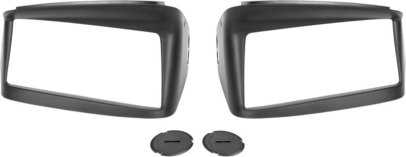 HECASA Headlight Bezel & Plug Cover for 1997-2004 Chevrolet Corvette C5 - Black Plastic Replacement - Image 1
