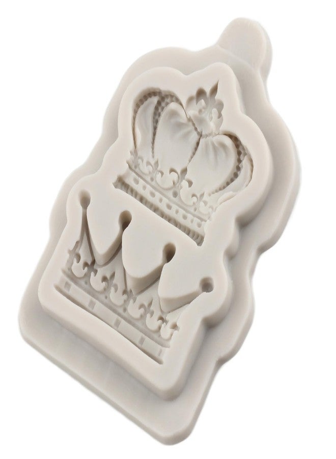 MINFEIDMS Crown Fondant Molds 3D Crown Cake Decorating Silicone Mold For Cake Decoration Cupcake Topper Polymer Clay Chocolate Candy Gum Paste - Image 3