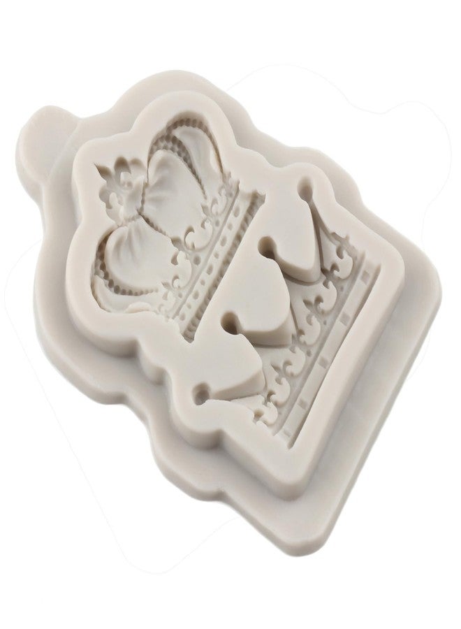 MINFEIDMS Crown Fondant Molds 3D Crown Cake Decorating Silicone Mold For Cake Decoration Cupcake Topper Polymer Clay Chocolate Candy Gum Paste - Image 4