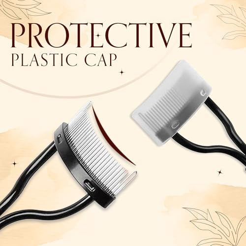 Homeaura Professional Eyelash Comb, Stainless Steel Needle Mascara Guide Applicator, Eyebrow Brush Curler Cosmetic Tool, Black - Image 3