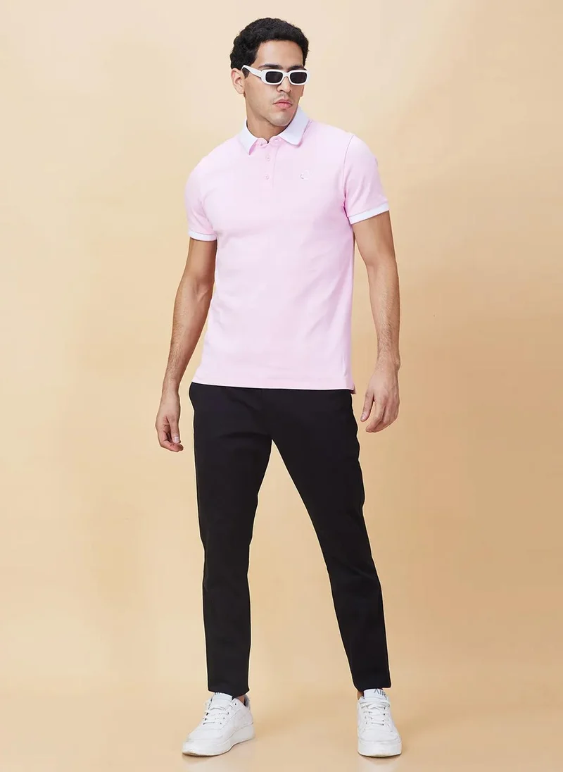 Being Human BLACK Men Slim Fit Mid-Rise Trousers for Men | Best Price UAE