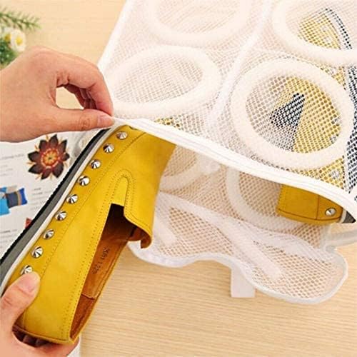 Dherik Tradworld Dherik Tradworld Shoes Wash Bags Cloth Cleaning Bag Travel Bag with Zipper Household Washing Machine Bag For Laundry Shoes Socks Cloth 36 x 30 x 12 White Pack of 1 Polypropylene - Image 2